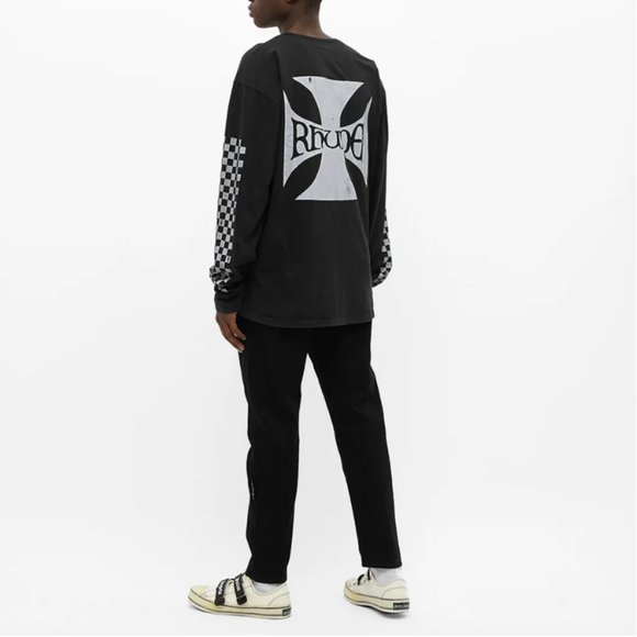 RHUDE CLASSIC CHECKERS LONG SLEEVES - Picture 4 of 6